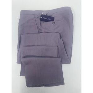 NWT Ralph Lauren Purple Label Silk & Linen Dress Pants Dusty Lilac 34 x Unf $595